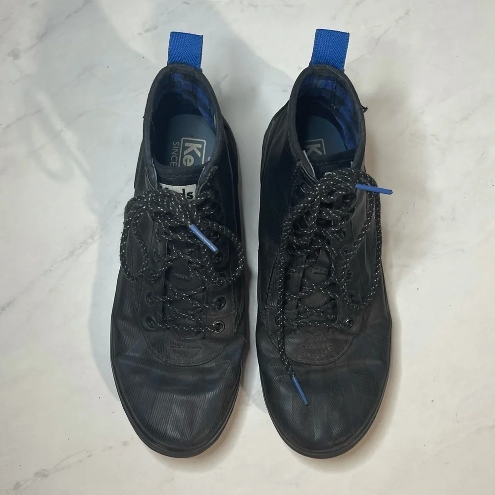 Keds Women’s Scout Splash‎ Black Blue Rain Boots Size 6